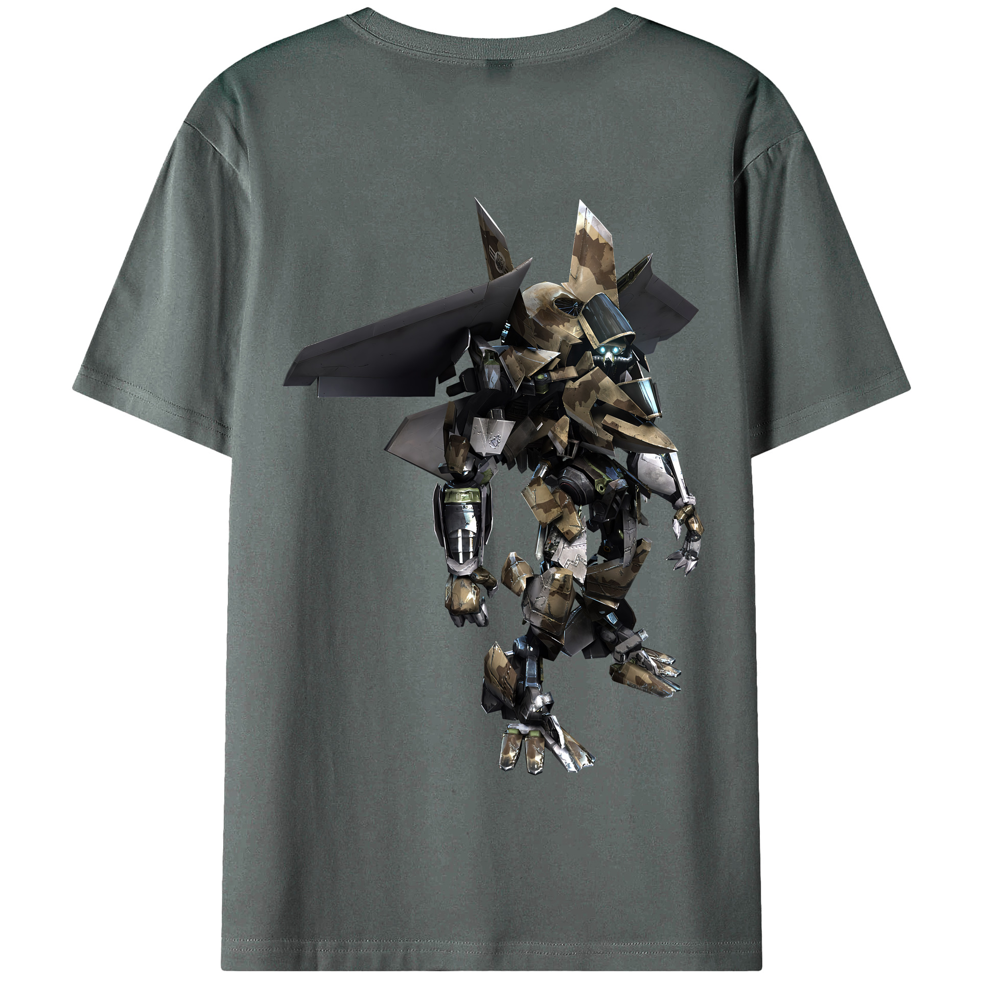 （画像用） Transformers トランスフォーマー 綿100％半袖Tシャツ（背面プリント）